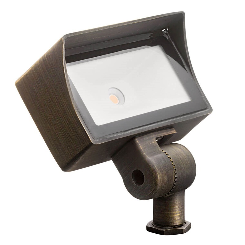 Kichler 16026CBR27 LED Integrated Wash LED Wall Wash, Centennial Brass
