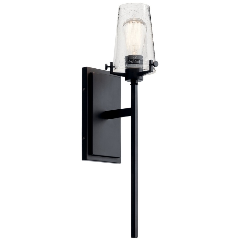Kichler 45295BK Alton One Light Wall Sconce, Black