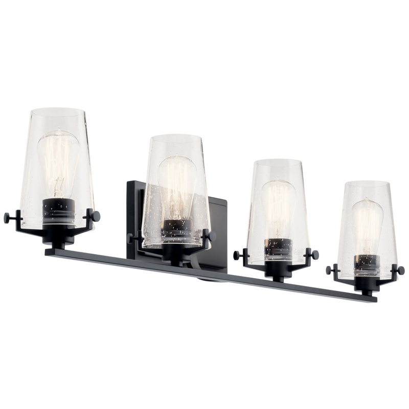 Kichler 45298BK Alton Four Light Bath, Black