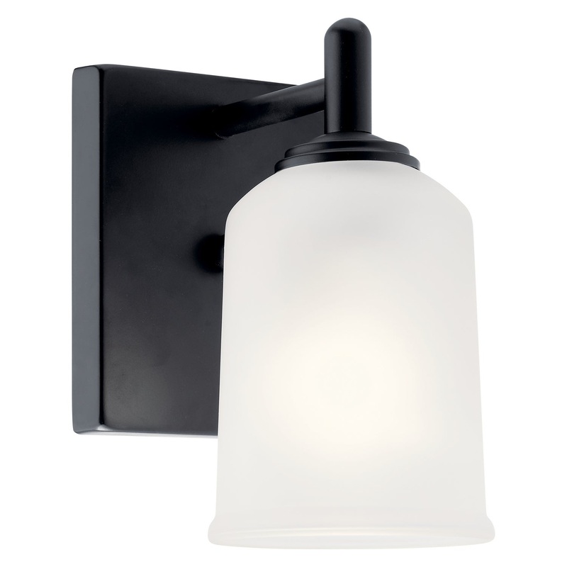Kichler 45572BK Shailene One Light Wall Sconce, Black