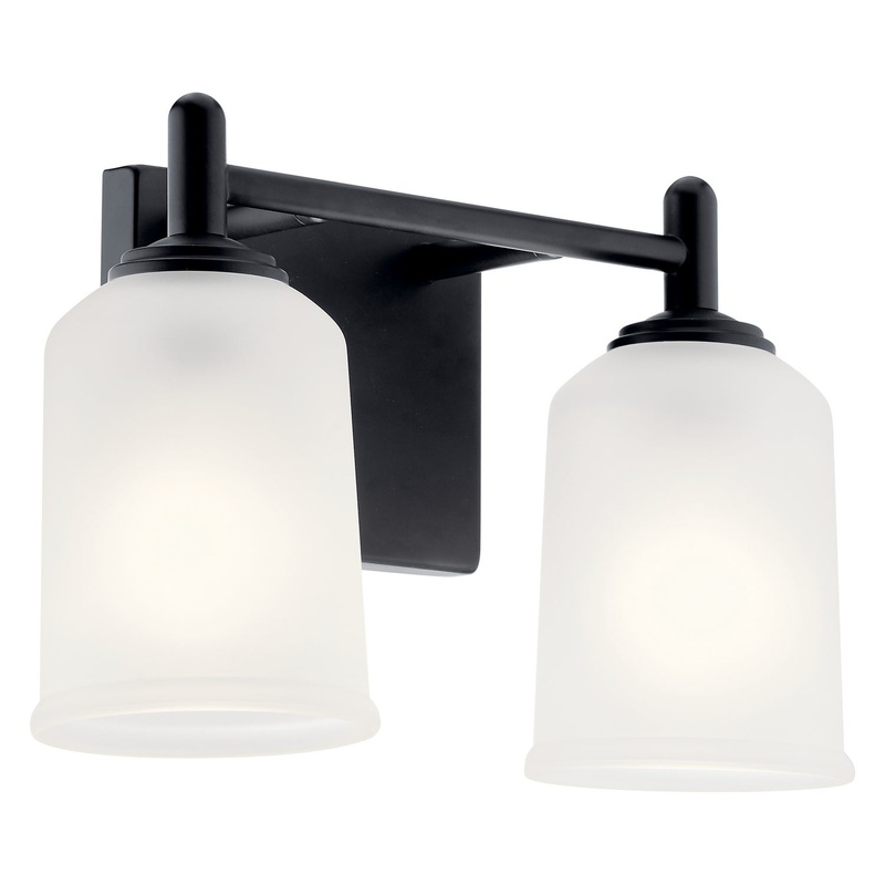 Kichler 45573BK Shailene Two Light Bath, Black