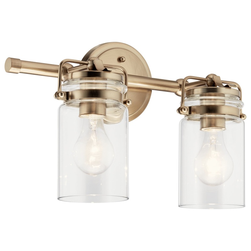Kichler 45688CPZ Brinley Two Light Bath, Champagne Bronze
