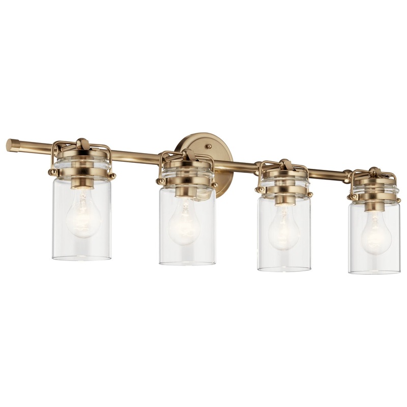 Kichler 45690CPZ Brinley Four Light Bath, Champagne Bronze