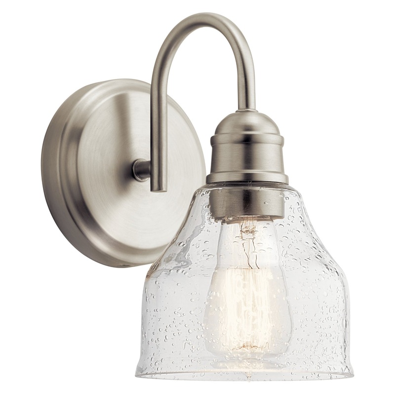 Kichler 45971NI Avery One Light Wall Sconce, Brushed Nickel