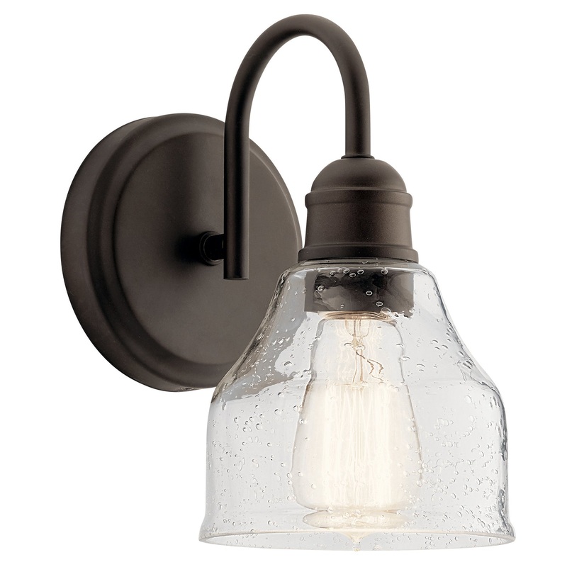 Kichler 45971OZ Avery One Light Wall Sconce, Olde Bronze