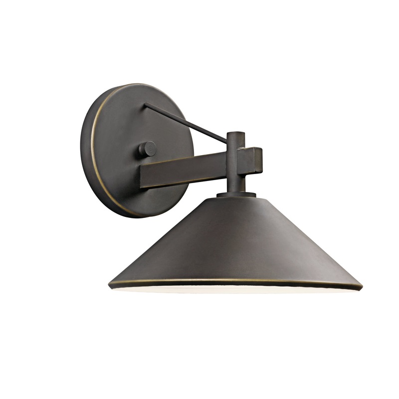 Kichler 49060OZ Ripley One Light Outdoor Wall Mount, Olde Bronze