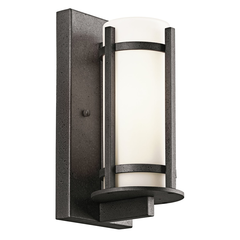 Kichler 49119AVI Camden One Light Outdoor Wall Mount, Anvil Iron