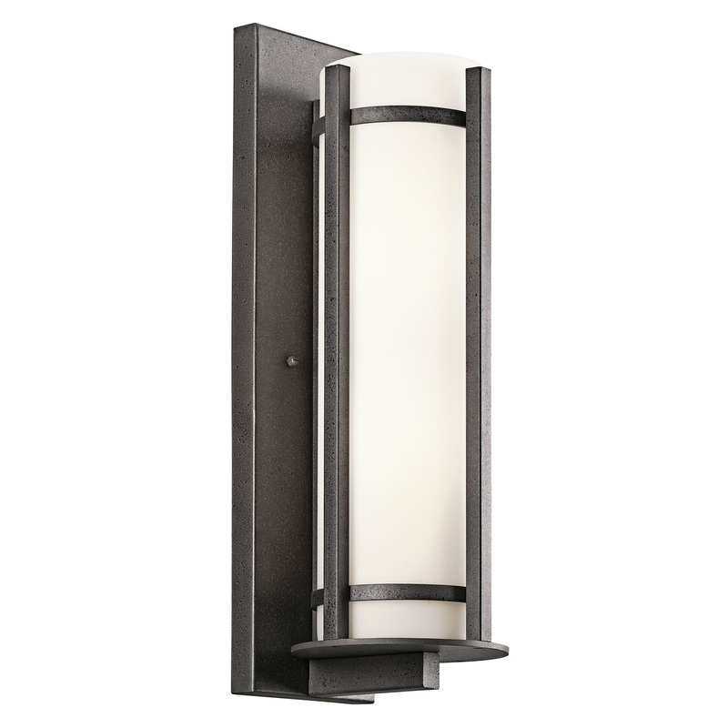 Kichler 49120AVI Camden Two Light Outdoor Wall Mount, Anvil Iron