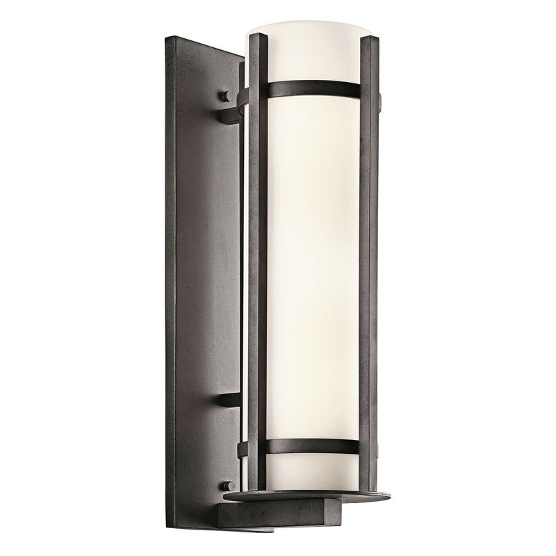 Kichler 49121AVI Camden Two Light Outdoor Wall Mount, Anvil Iron