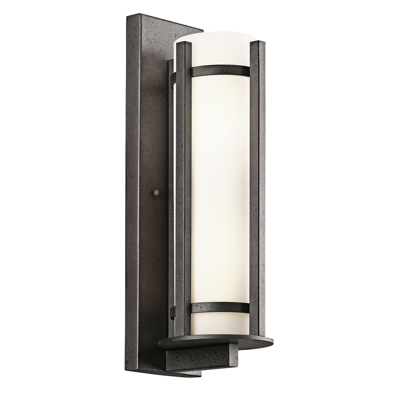 Kichler 49122AVI Camden Three Light Outdoor Wall Mount, Anvil Iron