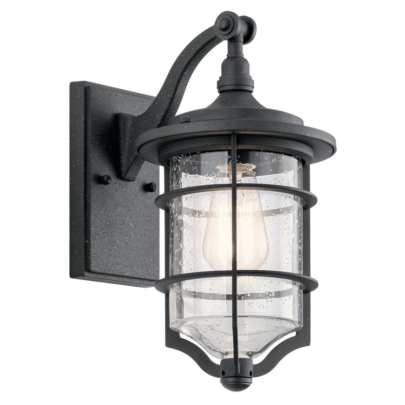 Kichler 49126DBK Royal Marine One Light Outdoor Wall Mount, Distressed Black