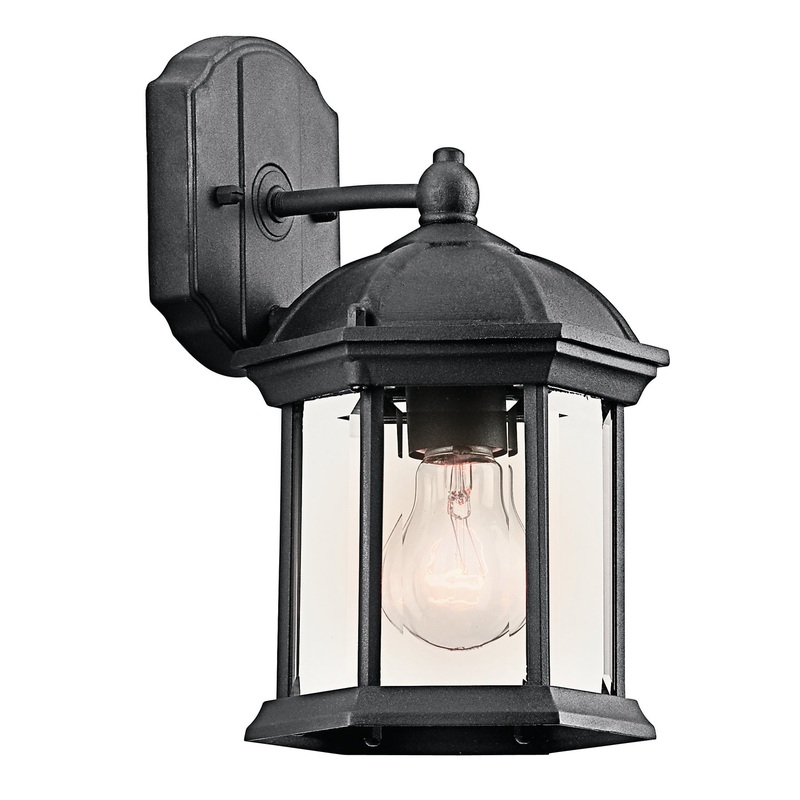 Kichler 49183BK Barrie One Light Outdoor Wall Mount, Black