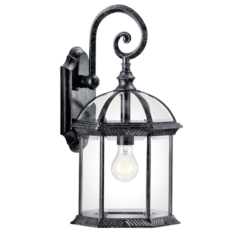 Kichler 49186BKL18 Barrie LED Outdoor Wall Mount, Black