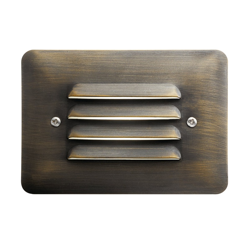 Kichler 15782CBR27 Cbr LED Integrated LED Step Light, Centennial Brass (Discontinued)