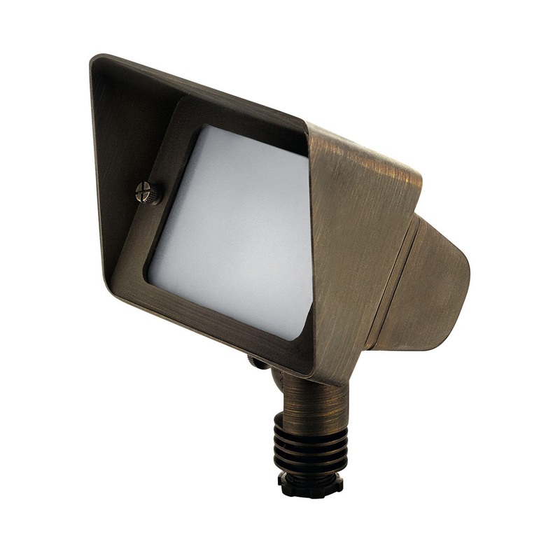Kichler 15786CBRD LED Retrofit Centennial Brass One Light Wall Wash, Centennial Brass
