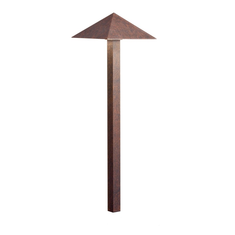 Kichler 15802TZT27R LED Pyramid Path, Textured Tannery Bronze