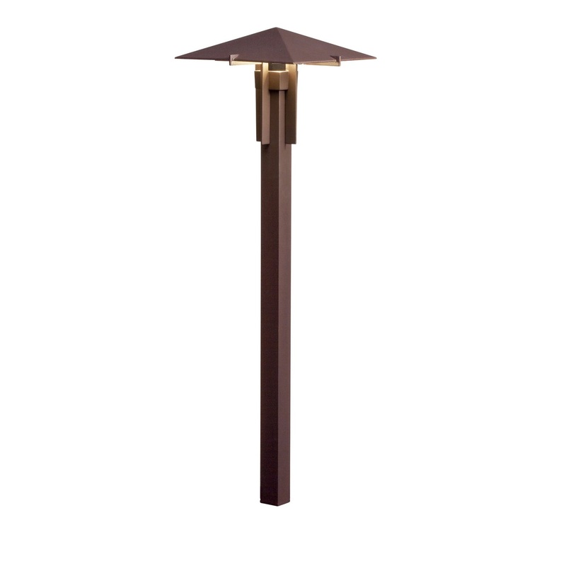 Kichler 15803AZT30R LED Pyramid Path, Textured Architectural Bronze