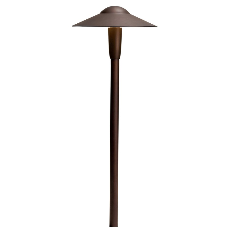 Kichler 15810AZT30R LED Path Light, Textured Architectural Bronze