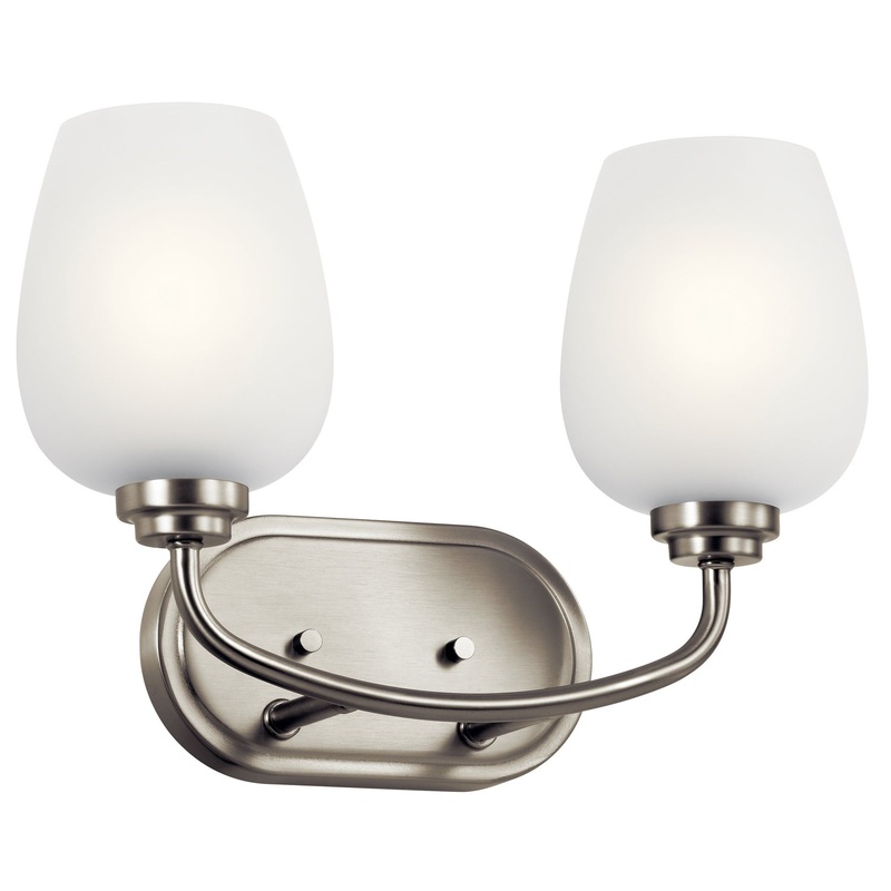 Kichler 45128NI Valserrano Two Light Bath, Brushed Nickel