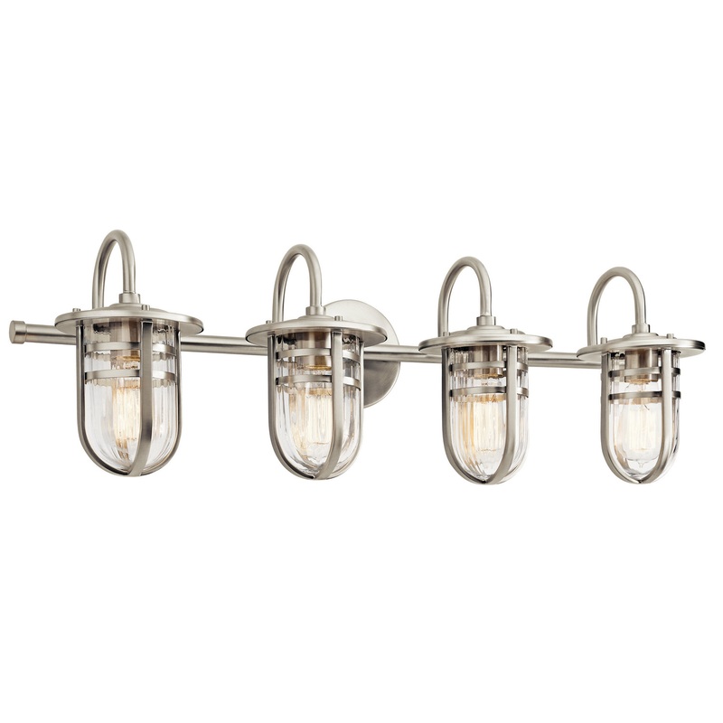 Kichler 45134NI Caparros Four Light Bath, Brushed Nickel