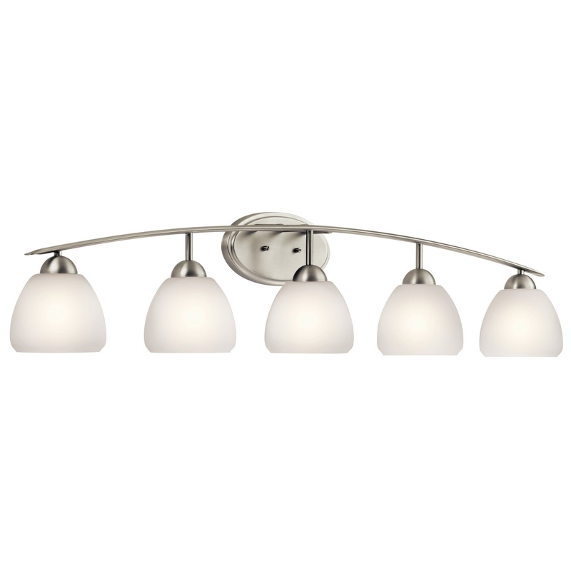 Kichler 45190NI Calleigh Five Light Bath, Brushed Nickel (Discontinued)