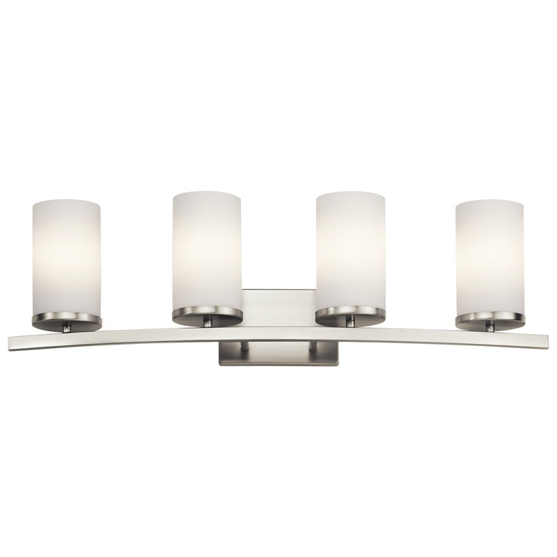 Kichler 45498NI Crosby Four Light Bath, Brushed Nickel