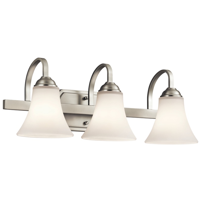 Kichler 45513NI Keiran Three Light Bath, Brushed Nickel (Discontinued)