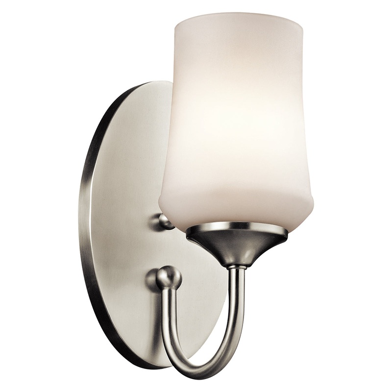 Kichler 45568NIL18 Aubrey LED Wall Sconce, Brushed Nickel