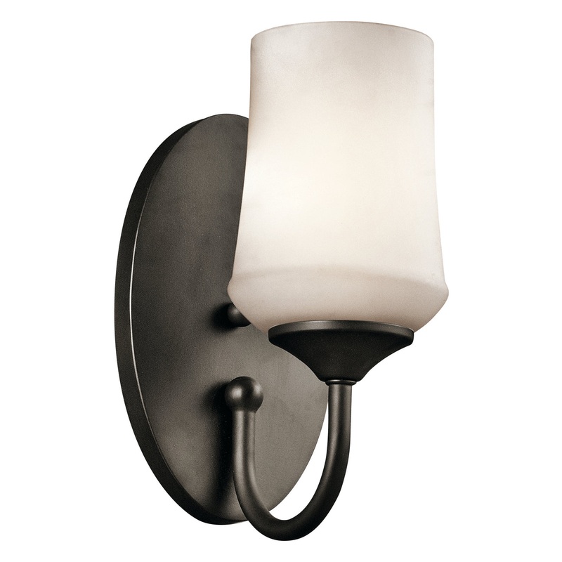 Kichler 45568OZ Aubrey One Light Wall Sconce, Olde Bronze