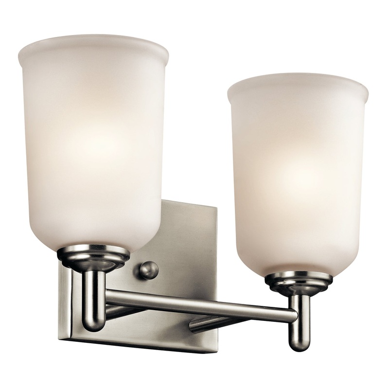 Kichler 45573NI Shailene Two Light Bath, Brushed Nickel