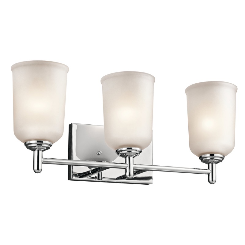 Kichler 45574CH Shailene Three Light Bath, Chrome