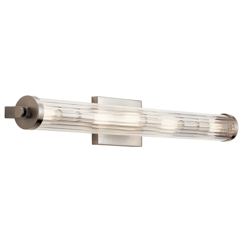 Kichler 45650CLP Azores Five Light Linear Bath, Classic Pewter (Discontinued)