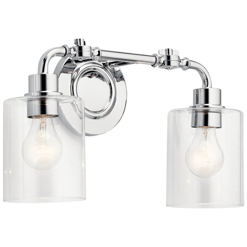 Kichler 45665CH Gunnison Two Light Bath, Chrome