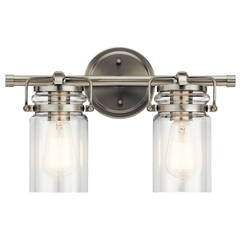 Kichler 45688NI Brinley Two Light Bath, Brushed Nickel