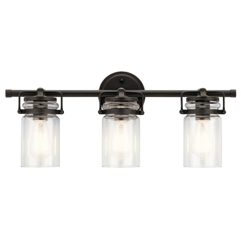 Kichler 45689OZ Brinley Three Light Bath, Olde Bronze