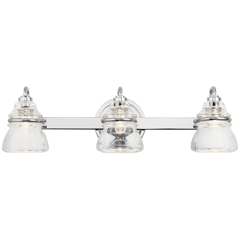 Kichler 45693CH Talland Three Light Bath, Chrome (Discontinued)