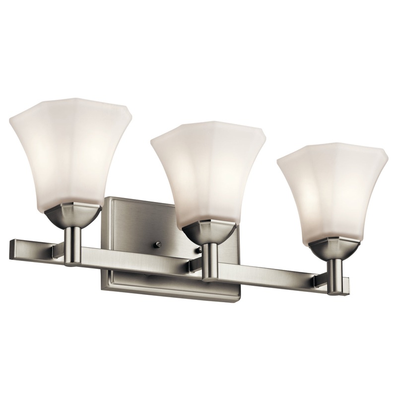 Kichler 45733NI Serina Three Light Bath, Brushed Nickel (Discontinued)