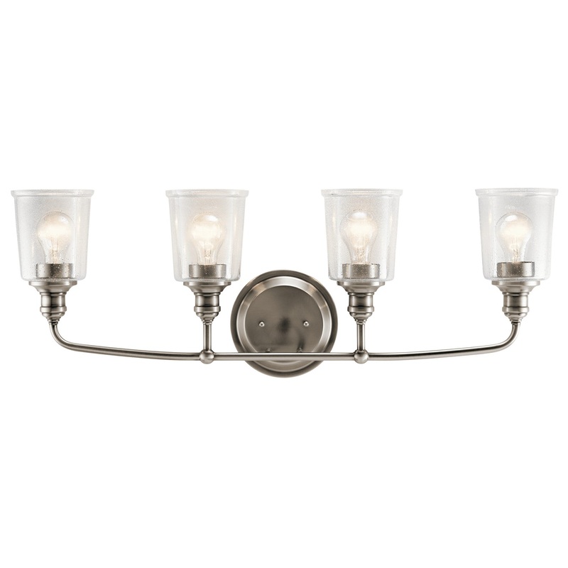 Kichler 45748CLP Waverly Four Light Bath, Classic Pewter (Discontinued)