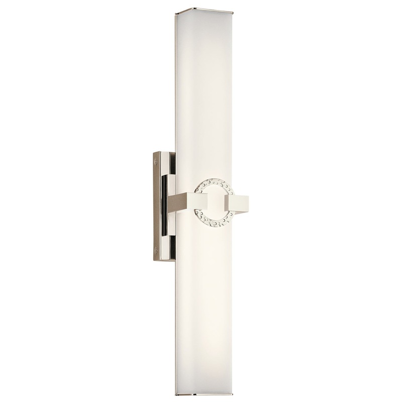 Kichler 45877PNLED Bordeaux LED Linear Bath, Polished Nickel (Discontinued)