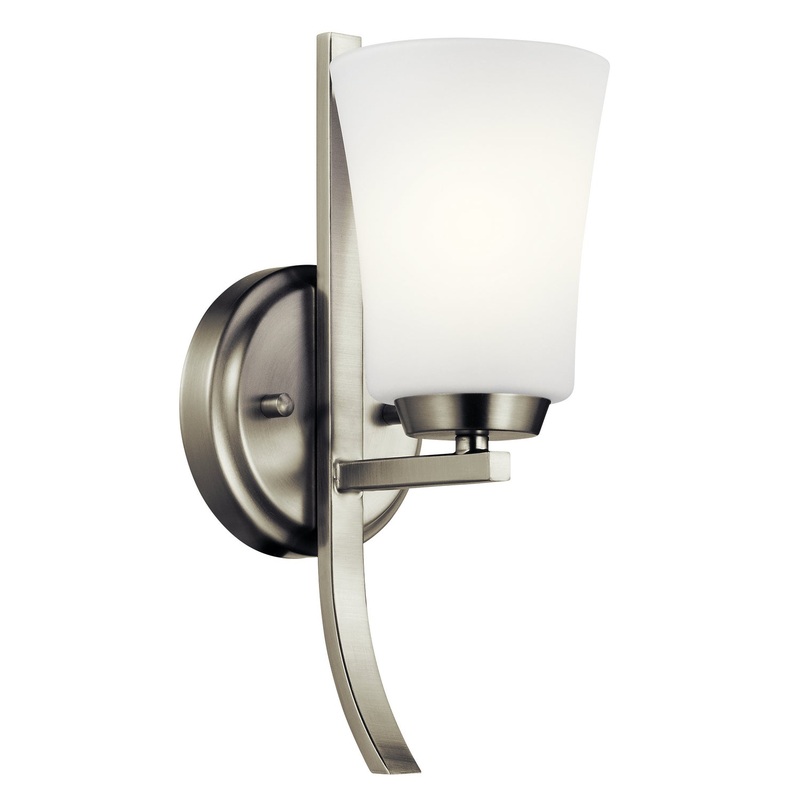 Kichler 45888NI Tao One Light Wall Sconce, Brushed Nickel (Discontinued)