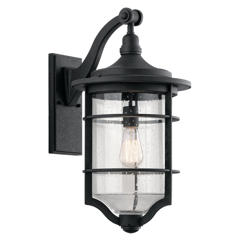 Kichler 49128DBK Royal Marine One Light Outdoor Wall Mount, Distressed Black