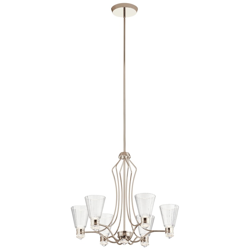 Kichler 44354PNLED Kayva LED Chandelier, Polished Nickel (Discontinued)