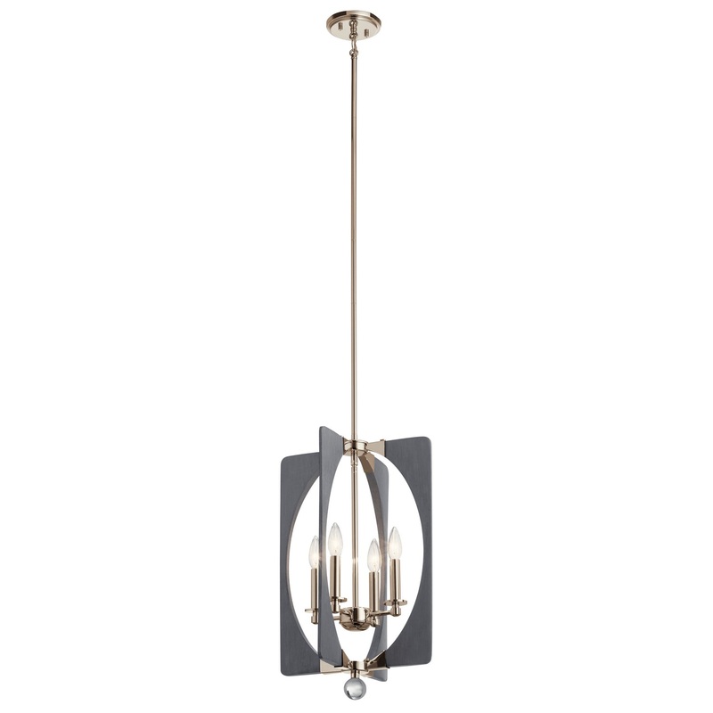 Kichler 44362DWG Alscar Four Light Pendant, Driftwood Grey