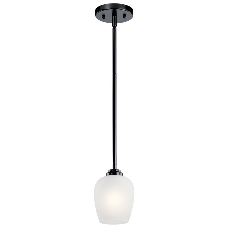 Kichler 44380BK Valserrano One Light Mini Pendant, Black