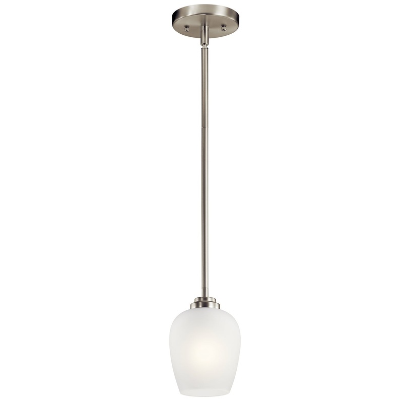 Kichler 44380NI Valserrano One Light Mini Pendant, Brushed Nickel