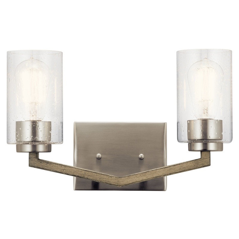Kichler 45033DAG Deryn Two Light Bath, Distressed Antique Gray