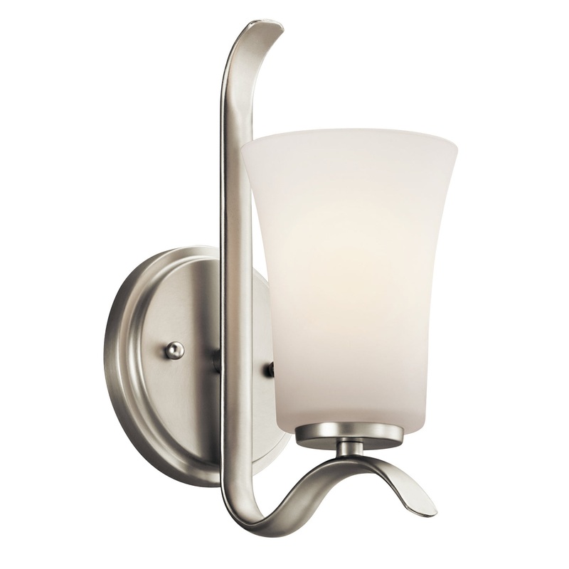 Kichler 45374NI Armida One Light Wall Sconce, Brushed Nickel