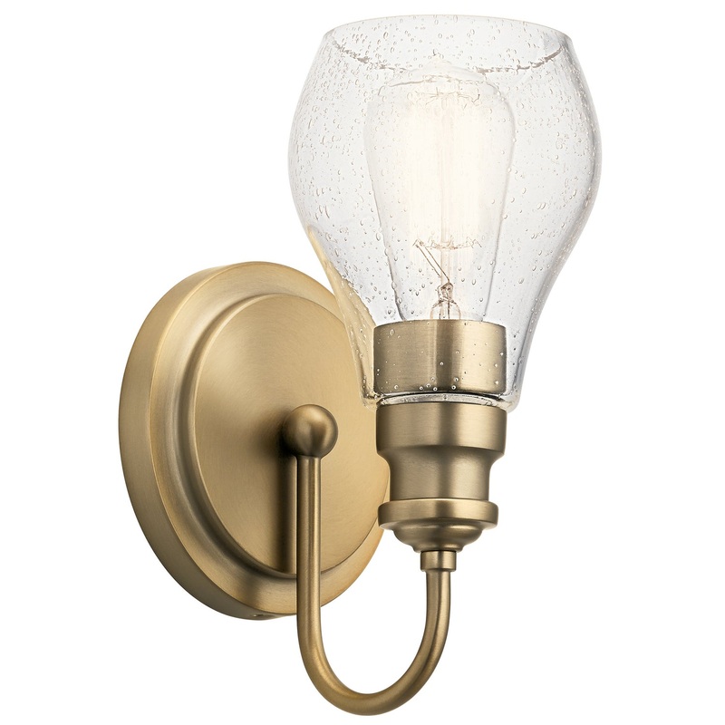 Kichler 45390CLZ Greenbrier One Light Wall Sconce, Classic Bronze (Discontinued)