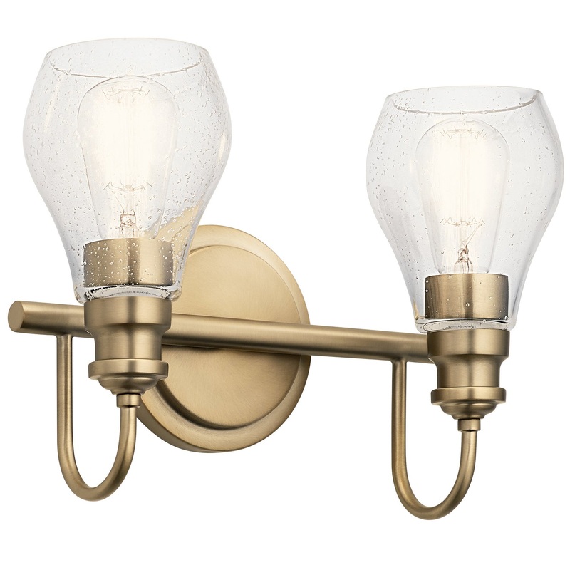 Kichler 45391CLZ Greenbrier Two Light Bath, Classic Bronze (Discontinued)