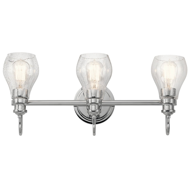 Kichler 45392CH Greenbrier Three Light Bath, Chrome